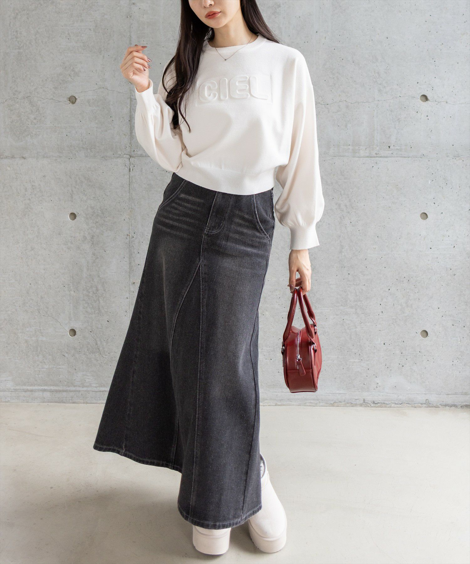 165cm/アイボリー