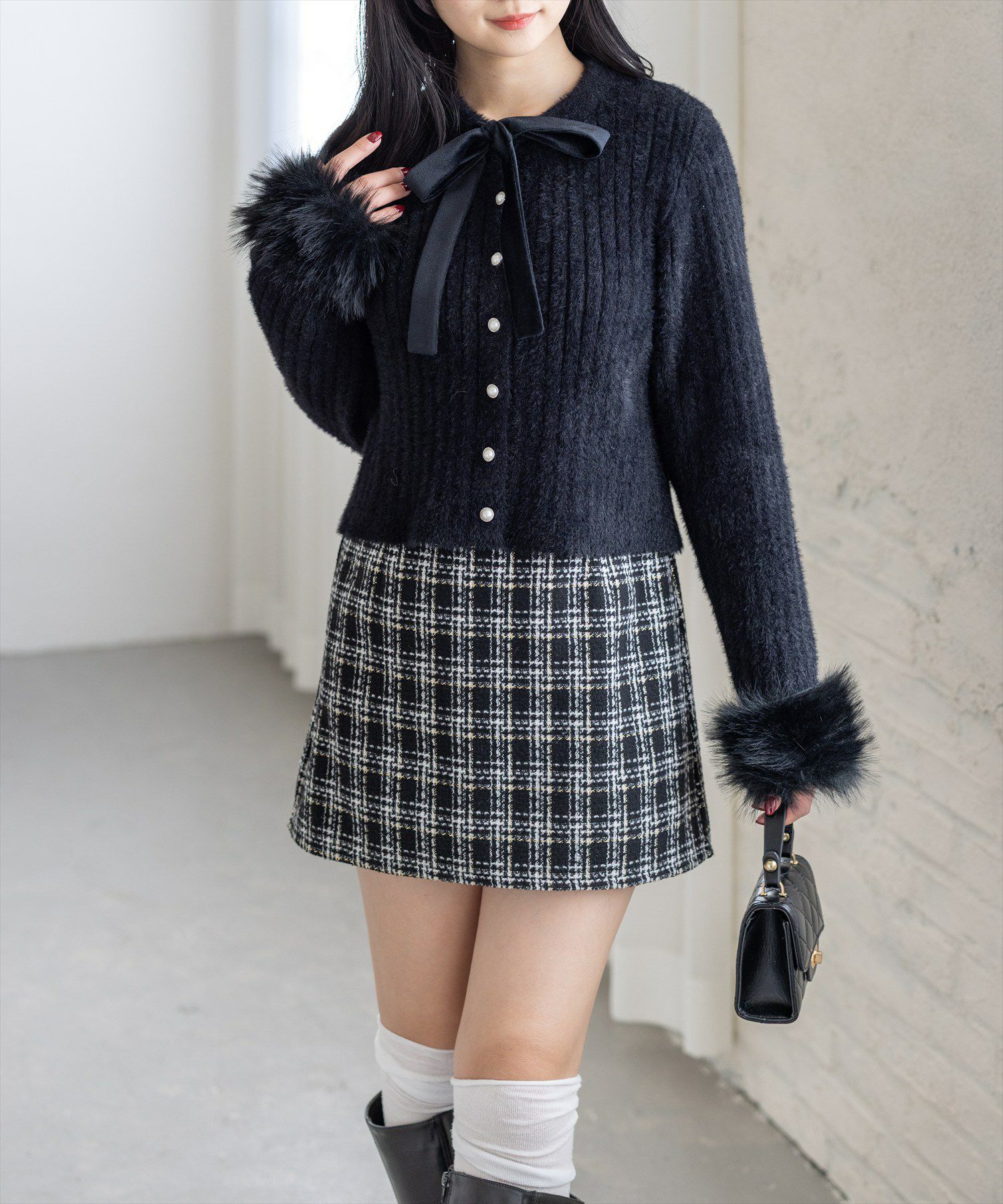 clear≪再入荷≫ツイードミニスカート（セット可）[CL9071