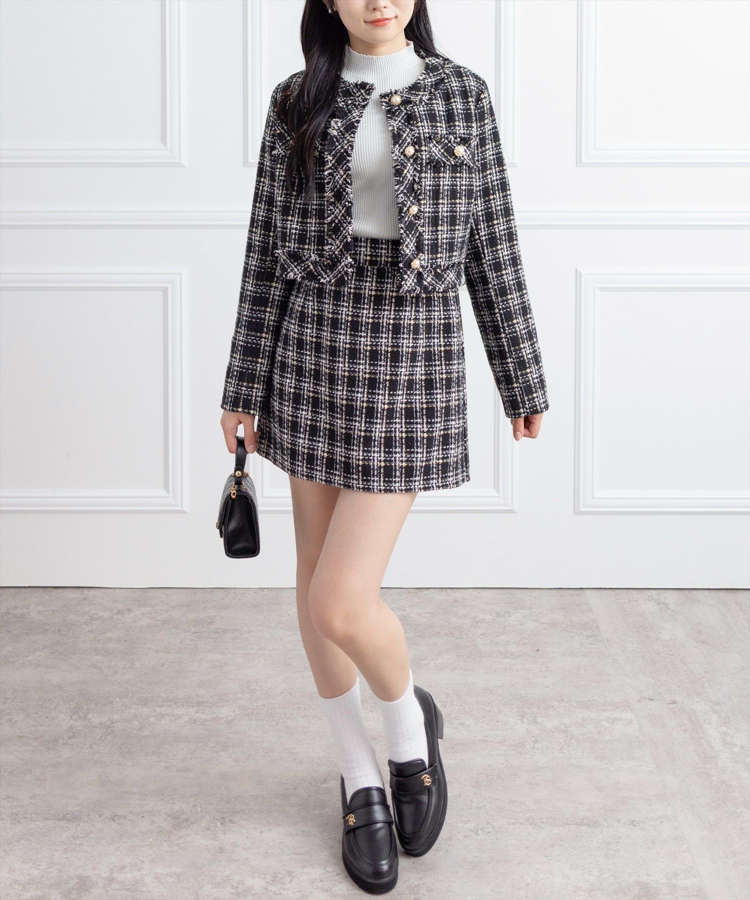 162cm/ブラック F(short)着用