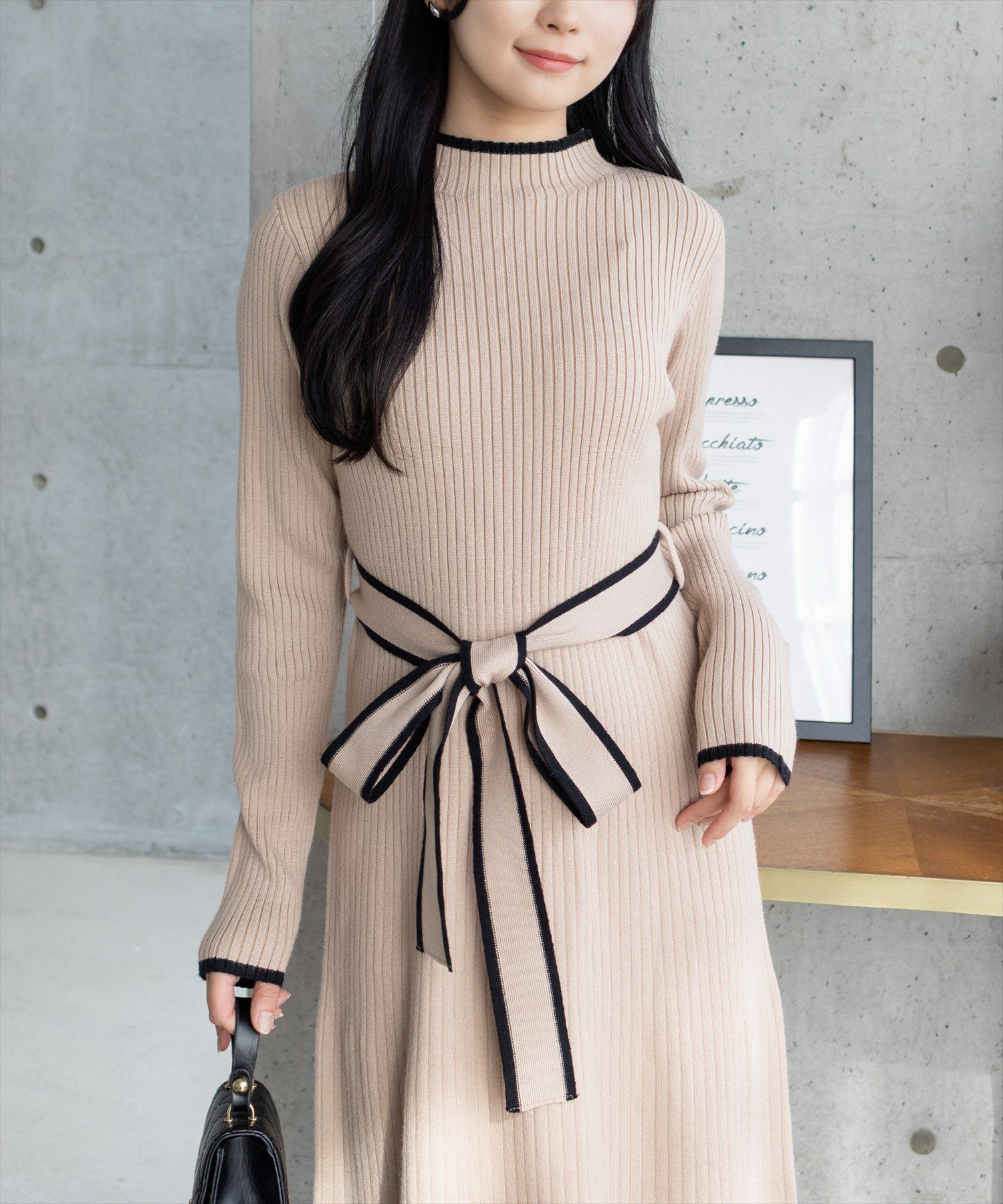 162cm/ベージュ着用