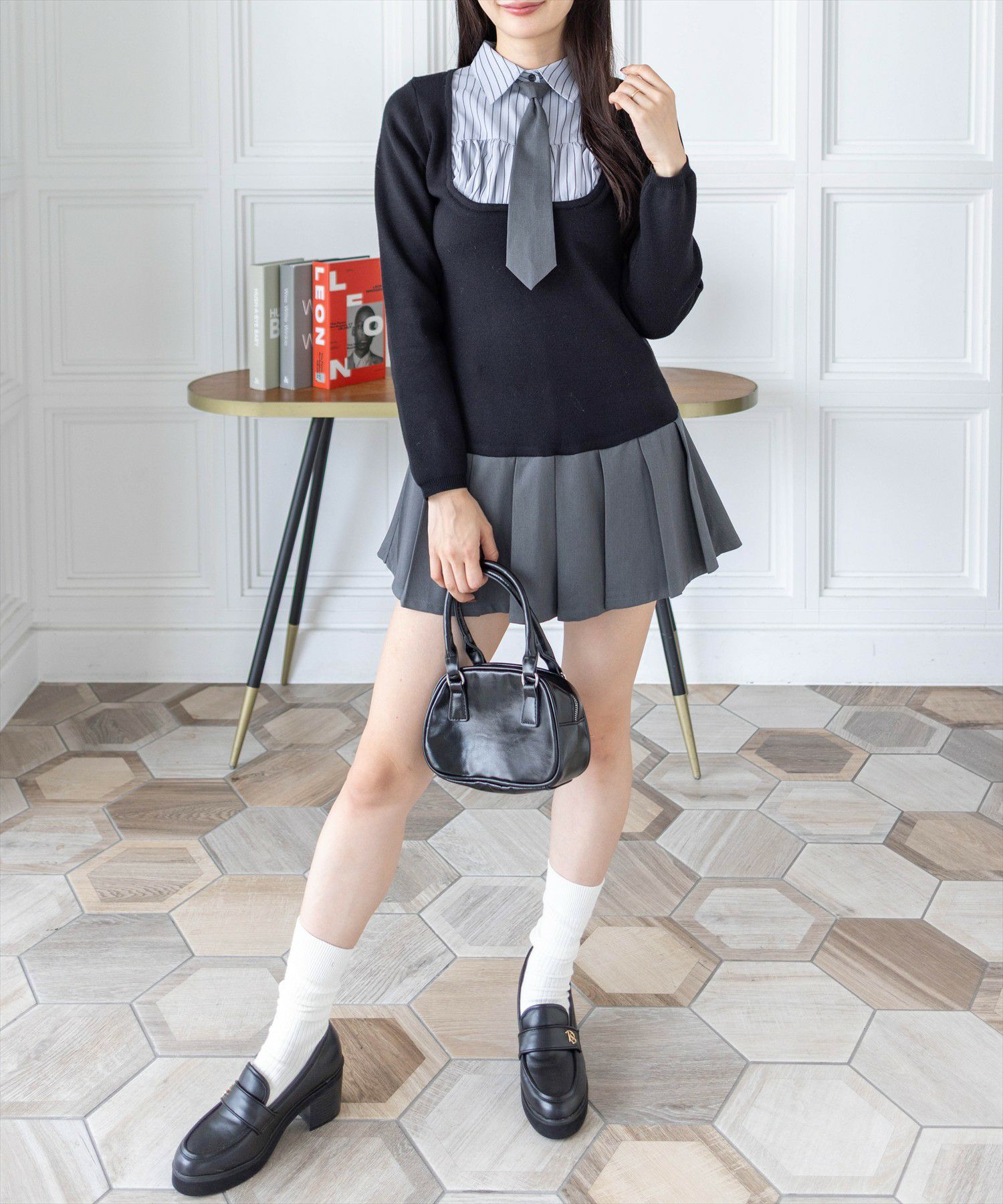 165cm/ブラック着用