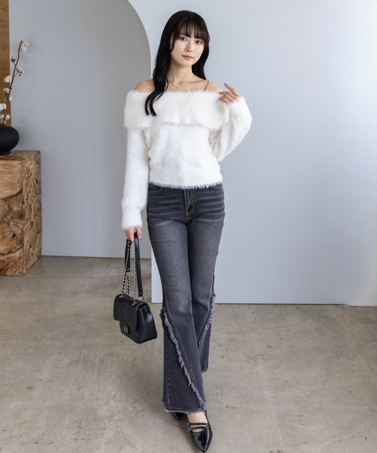 162cm/アイボリー