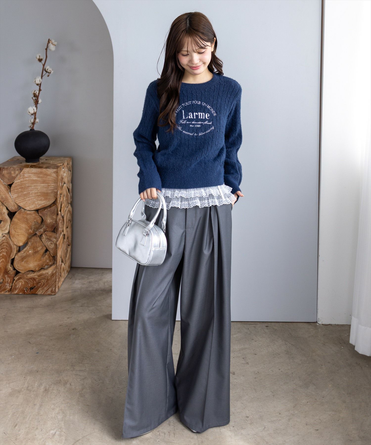 161cm/ネイビー