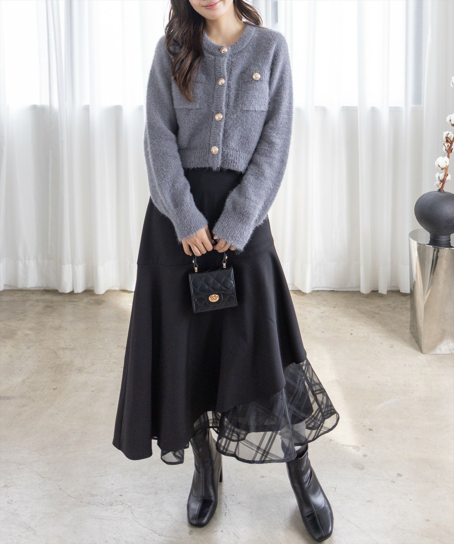 162cm/チャコールグレー