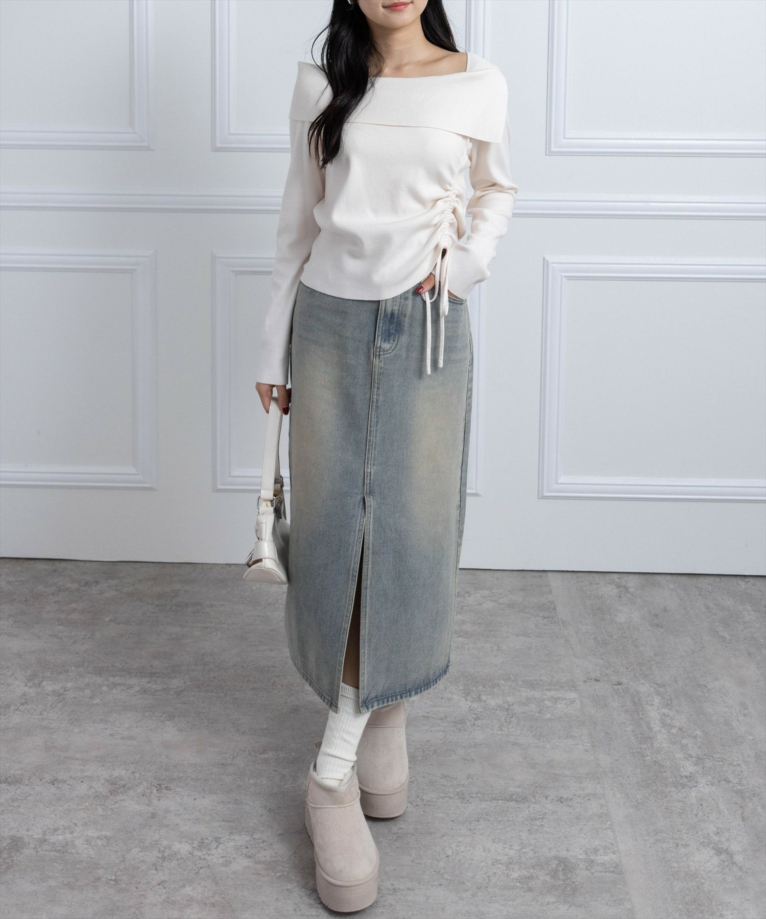 162cm/アイボリー