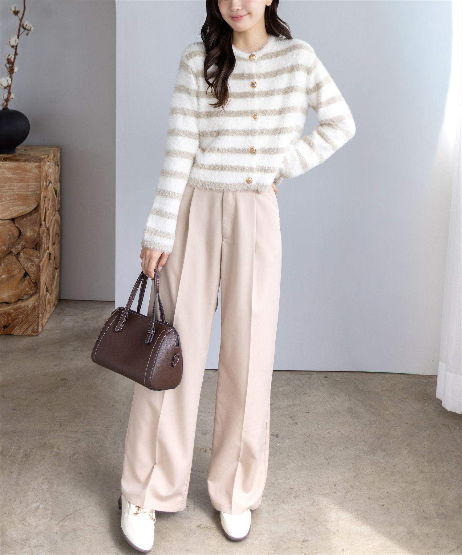 161cm/グレージュ