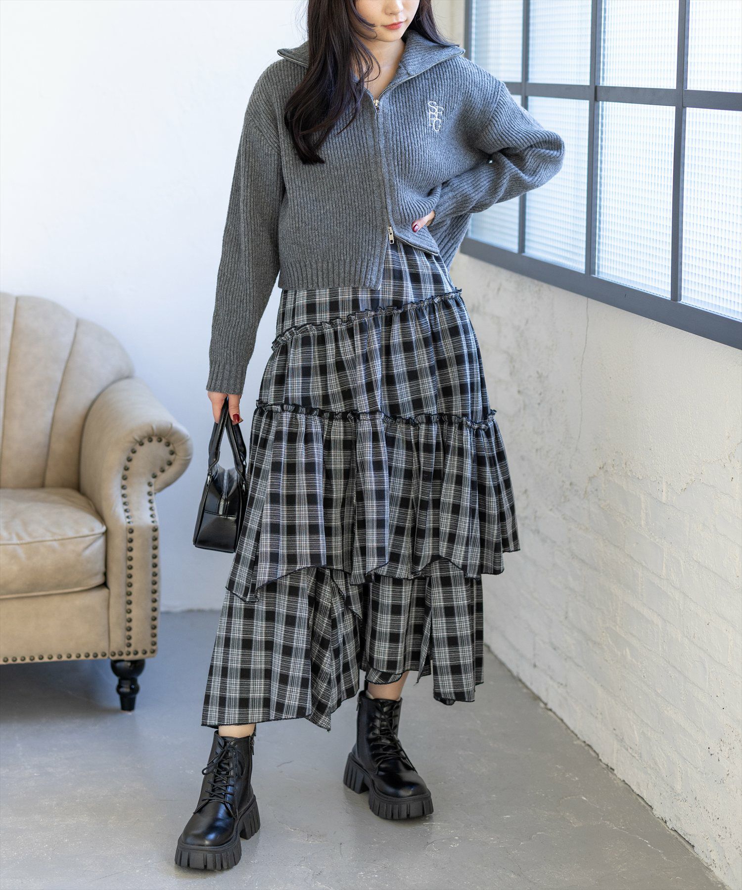 162cm/チャコールグレー