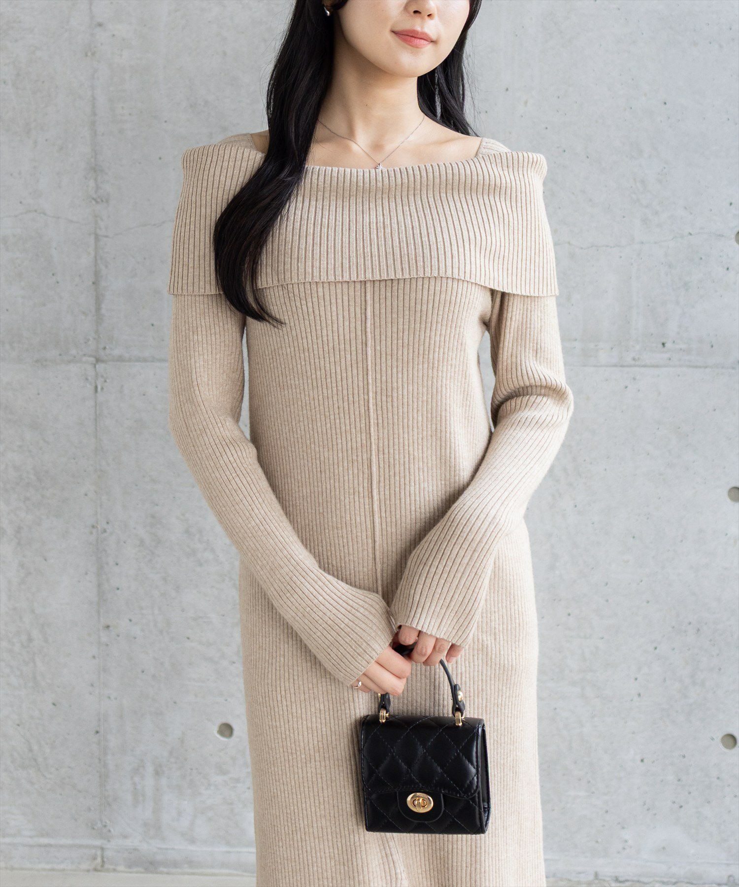 162cm/グレイッシュベージュ着用