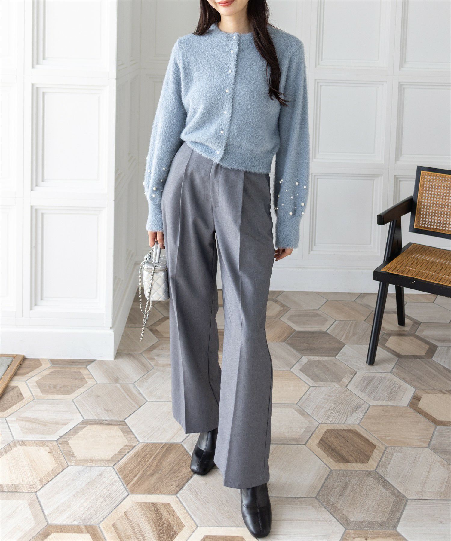 165cm/ブルーグレー