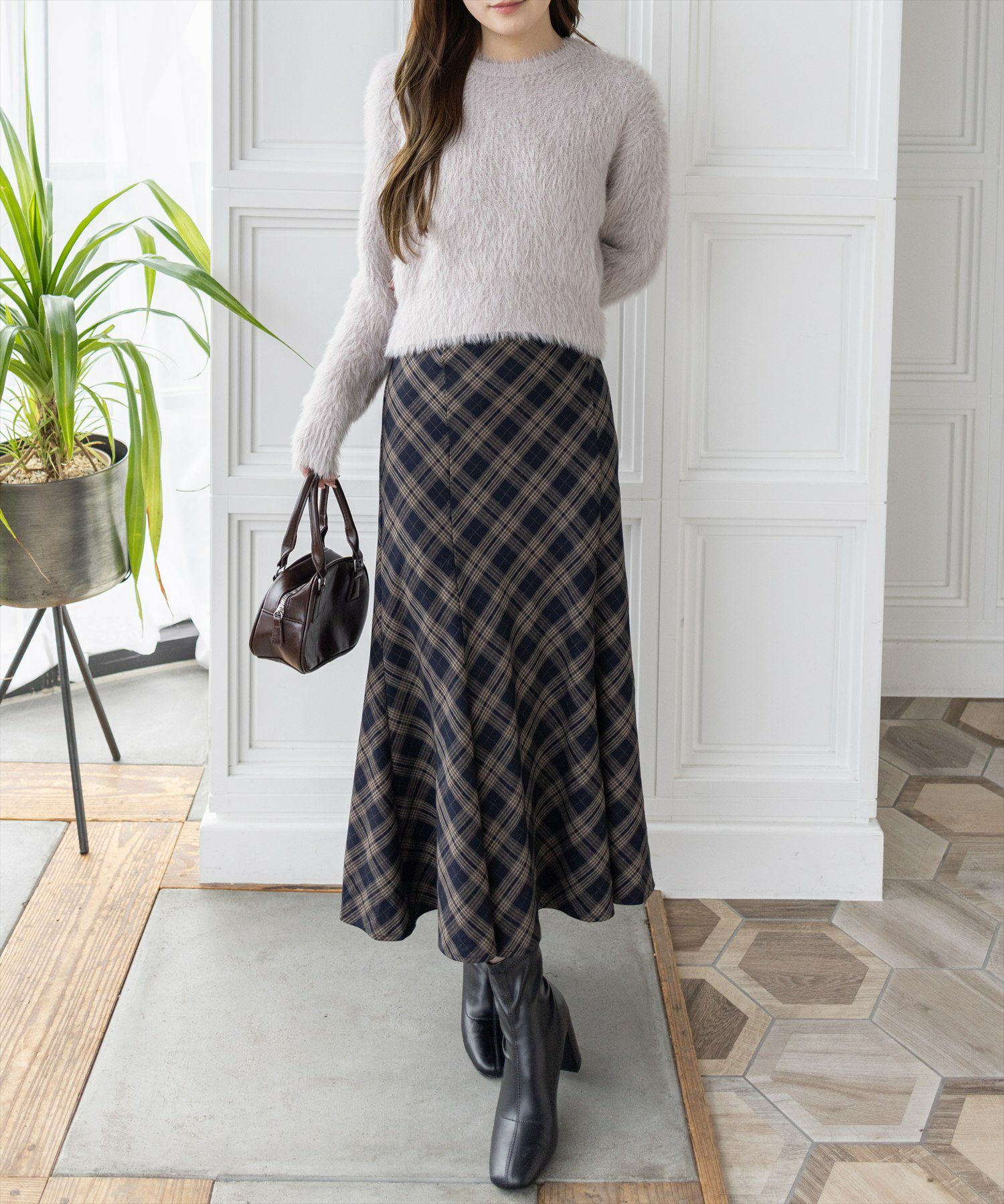 161cm/グレージュ