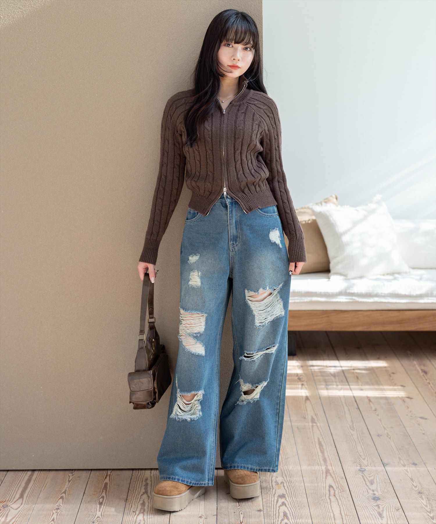 162㎝/ブラウン