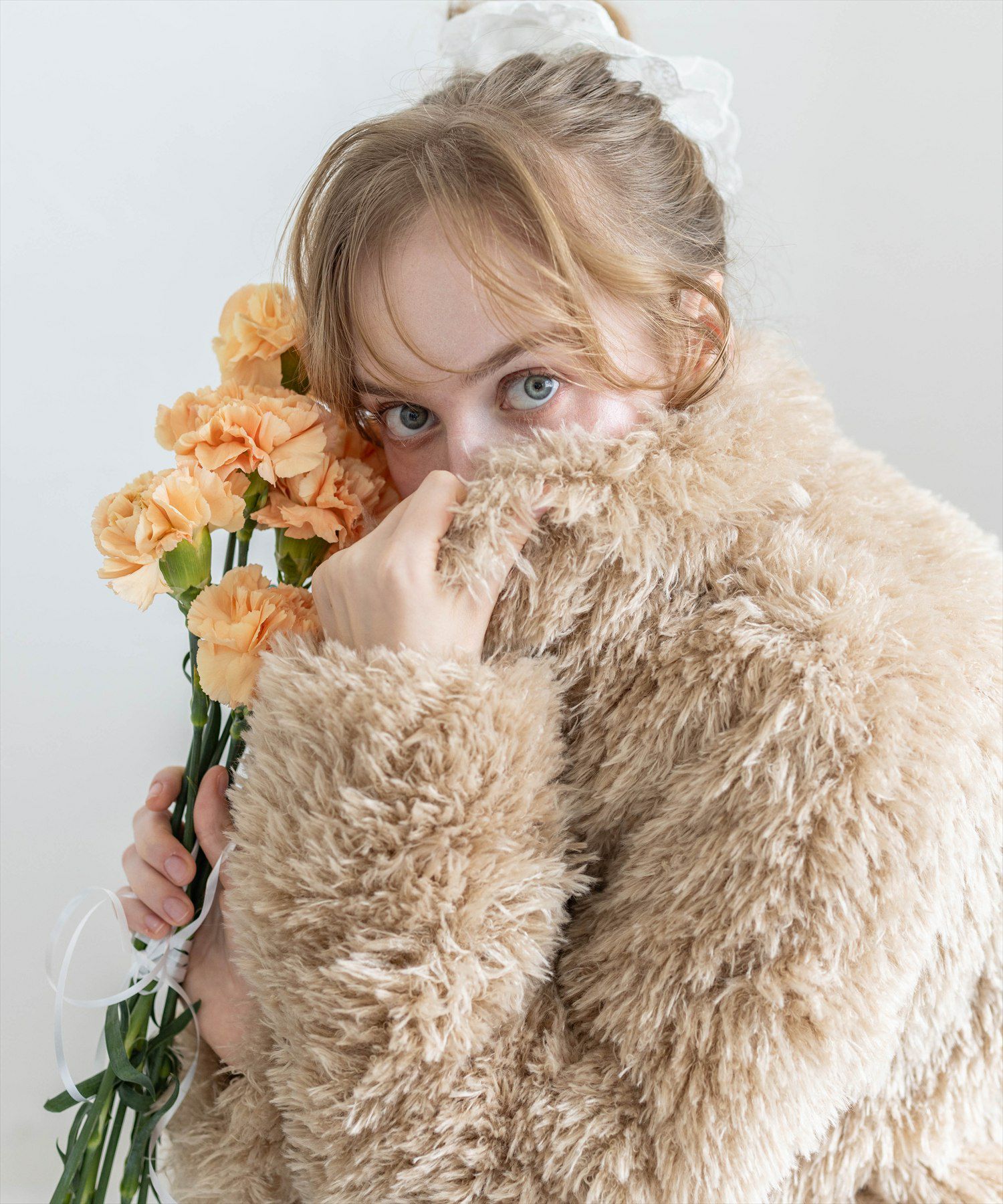 169cm/ベージュ着用