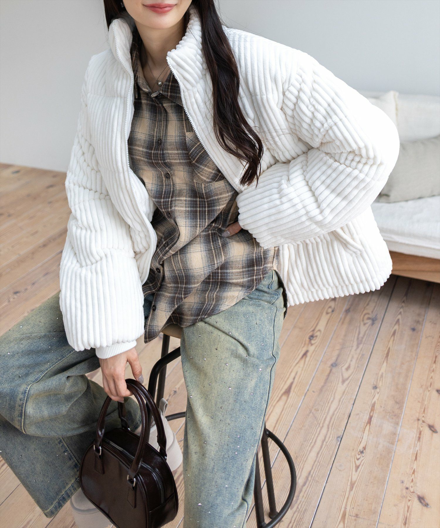 165cm/アイボリー