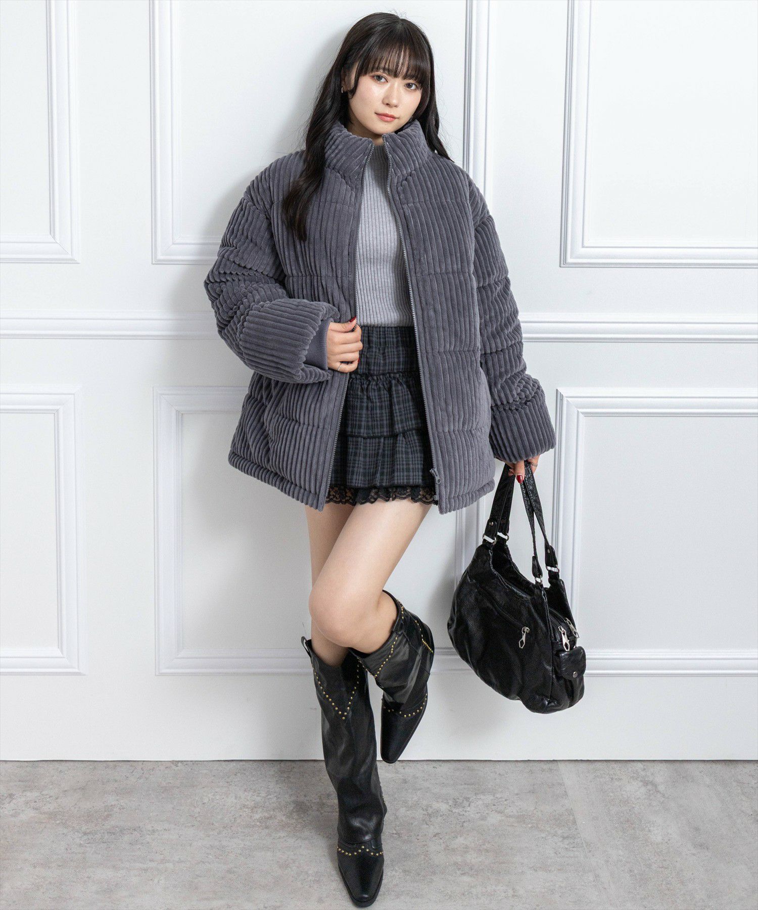 162cm/チャコールグレー