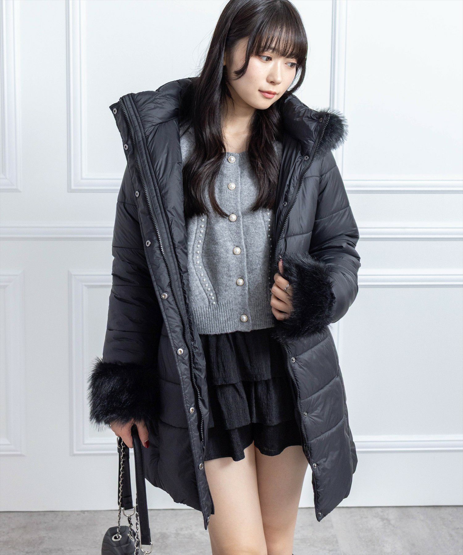 162cm/ブラック着用