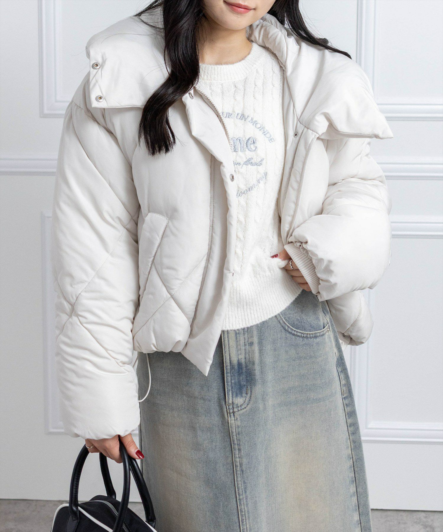 162ｃｍ/アイボリー着用