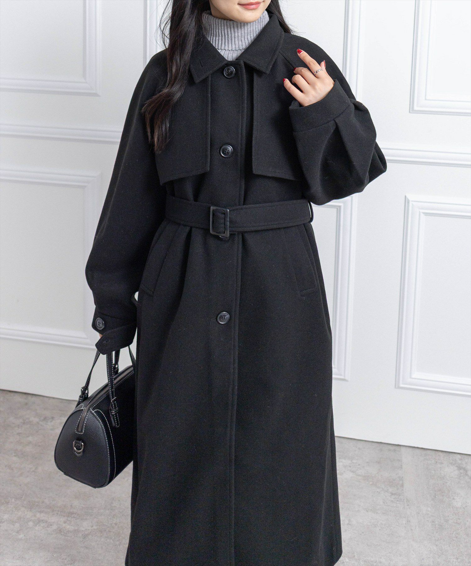 162cm/ブラック着用