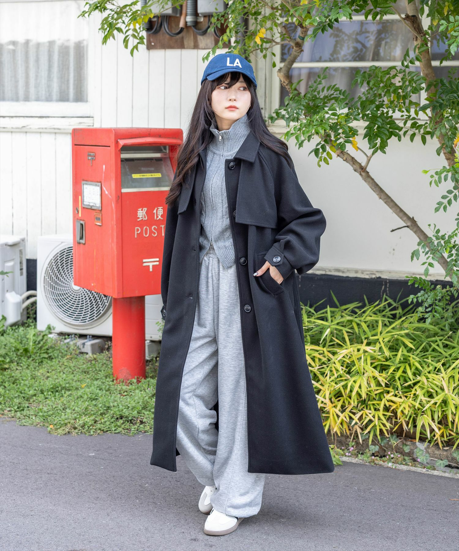 162cm/ブラック着用