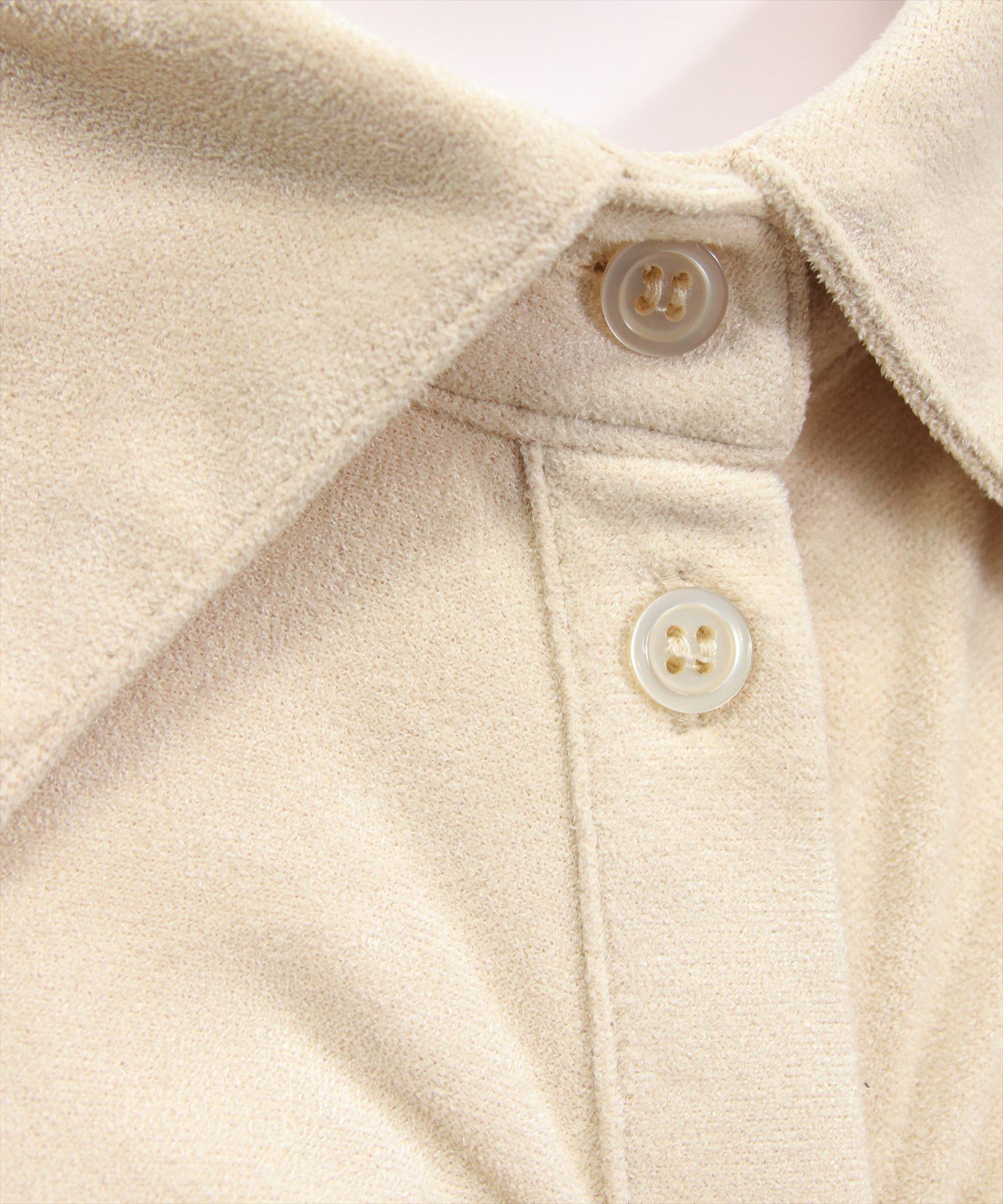 clear フェイクスエードリボンシャツワンピース[CL9523] | レディース