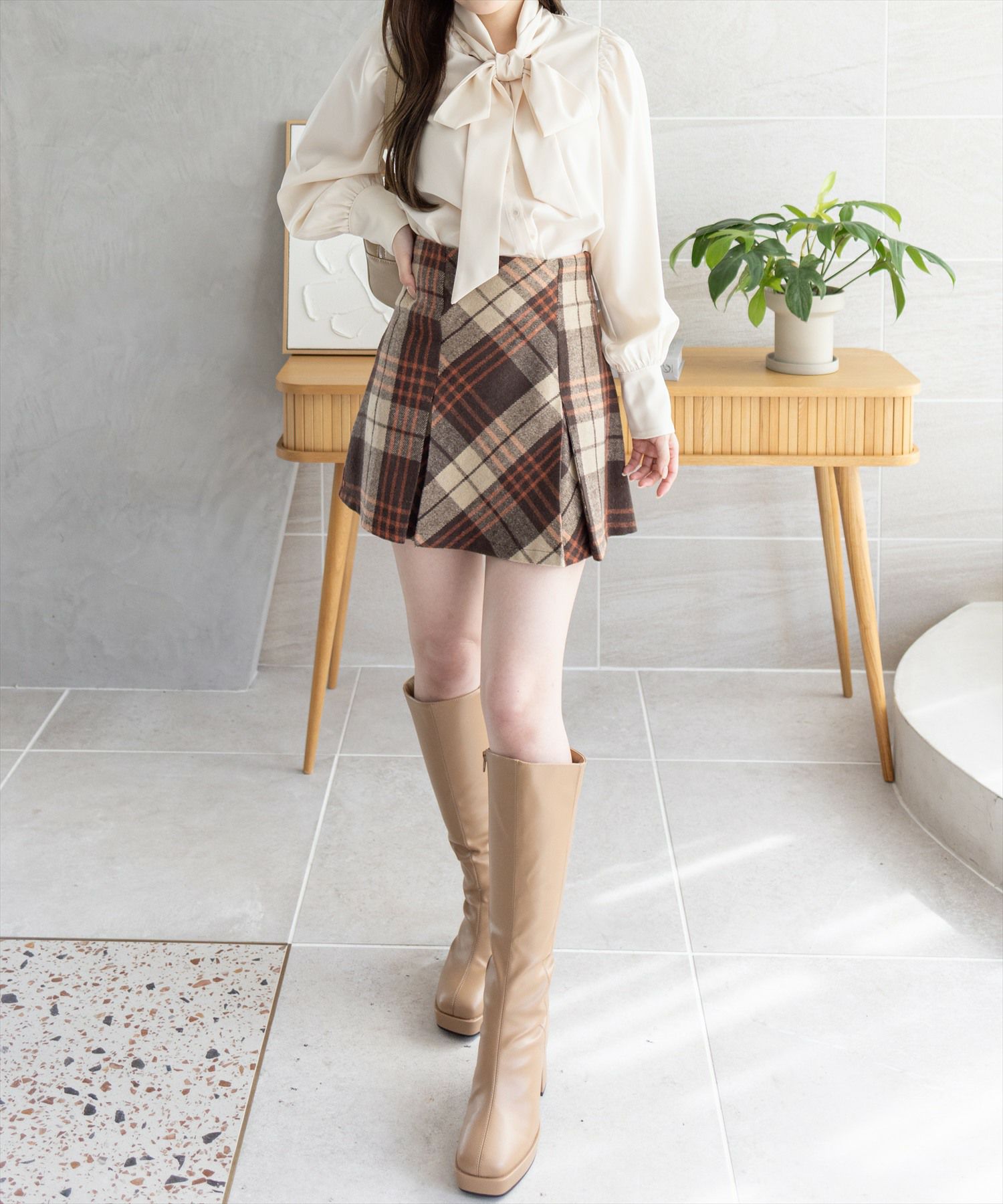 163㎝/ブラウン