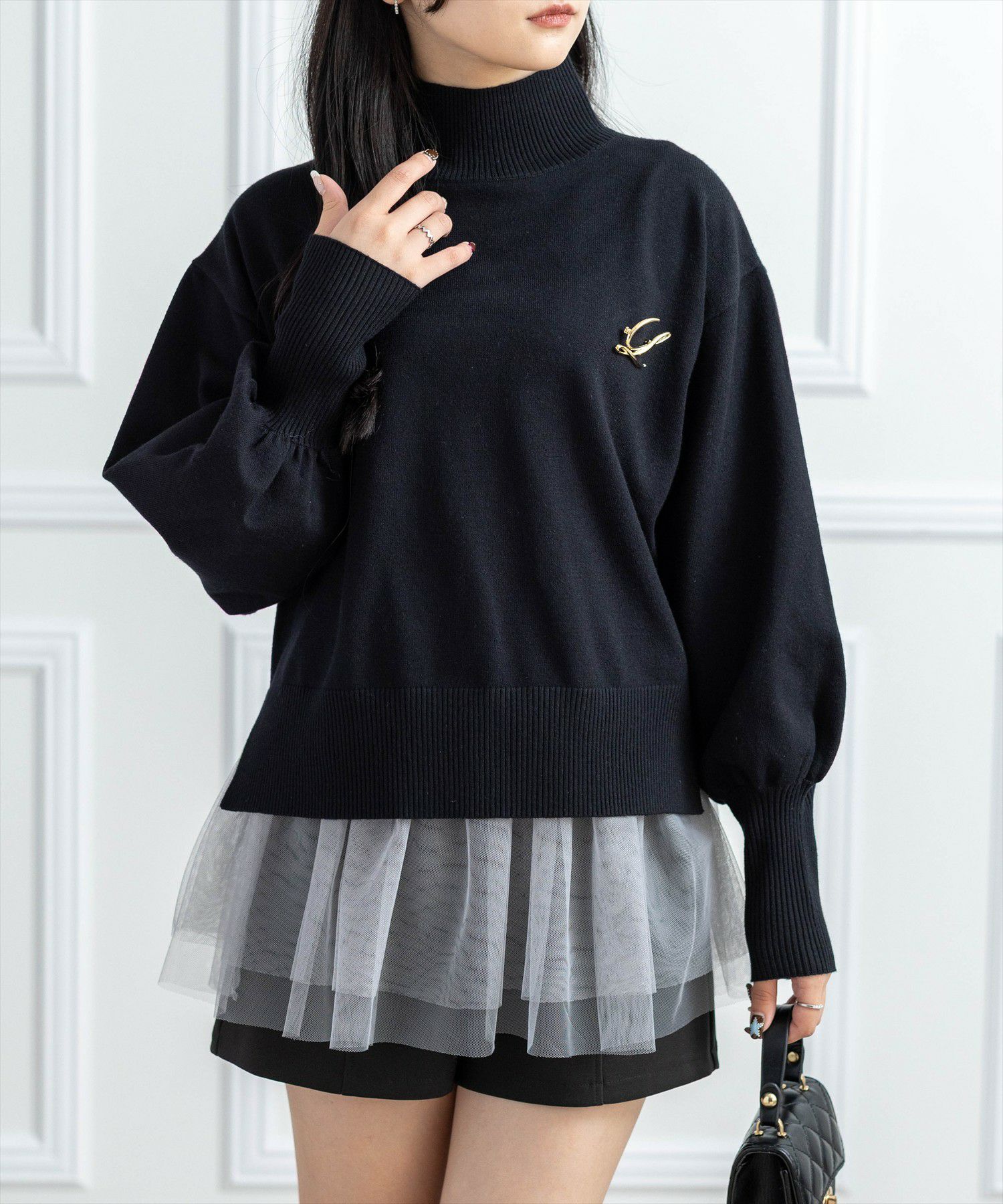 DORN HELIX ウォッシュニットトップス DORN HELIX ウォッシュニットトップス DORN HELIX ウォッシュニット