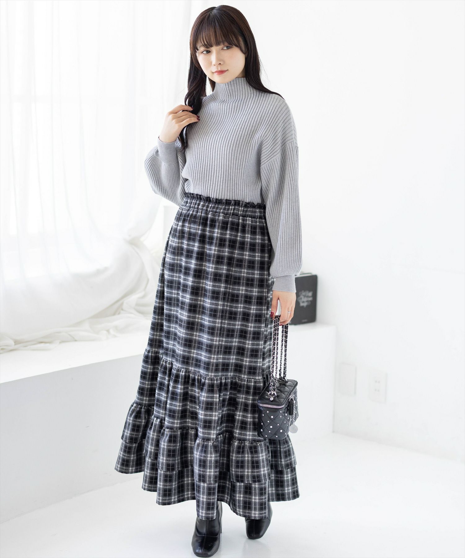 162cm/ブラック F着用