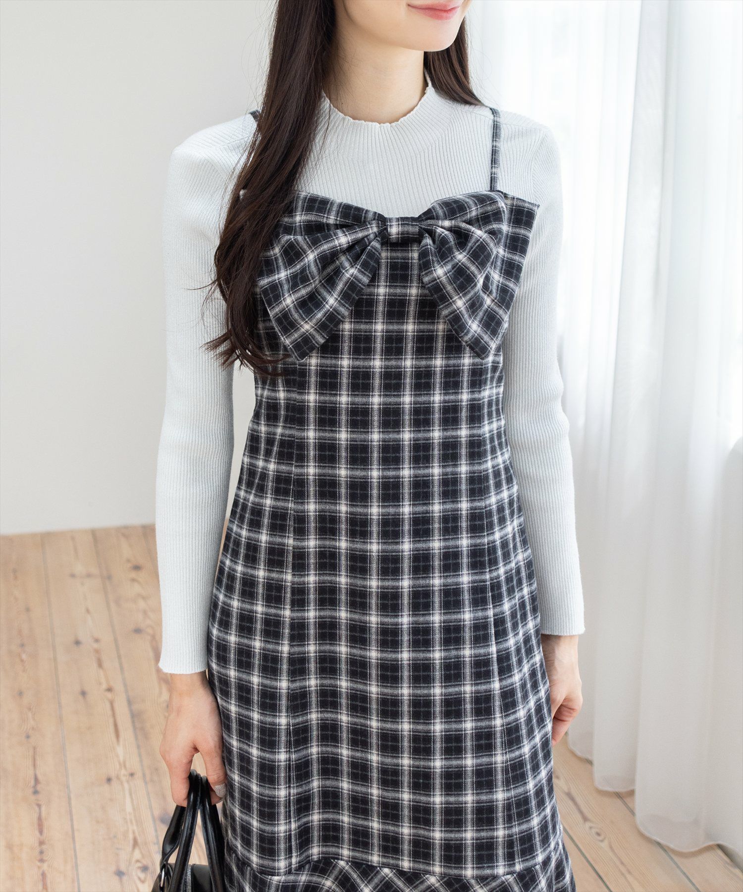 165cm/ブラック F着用