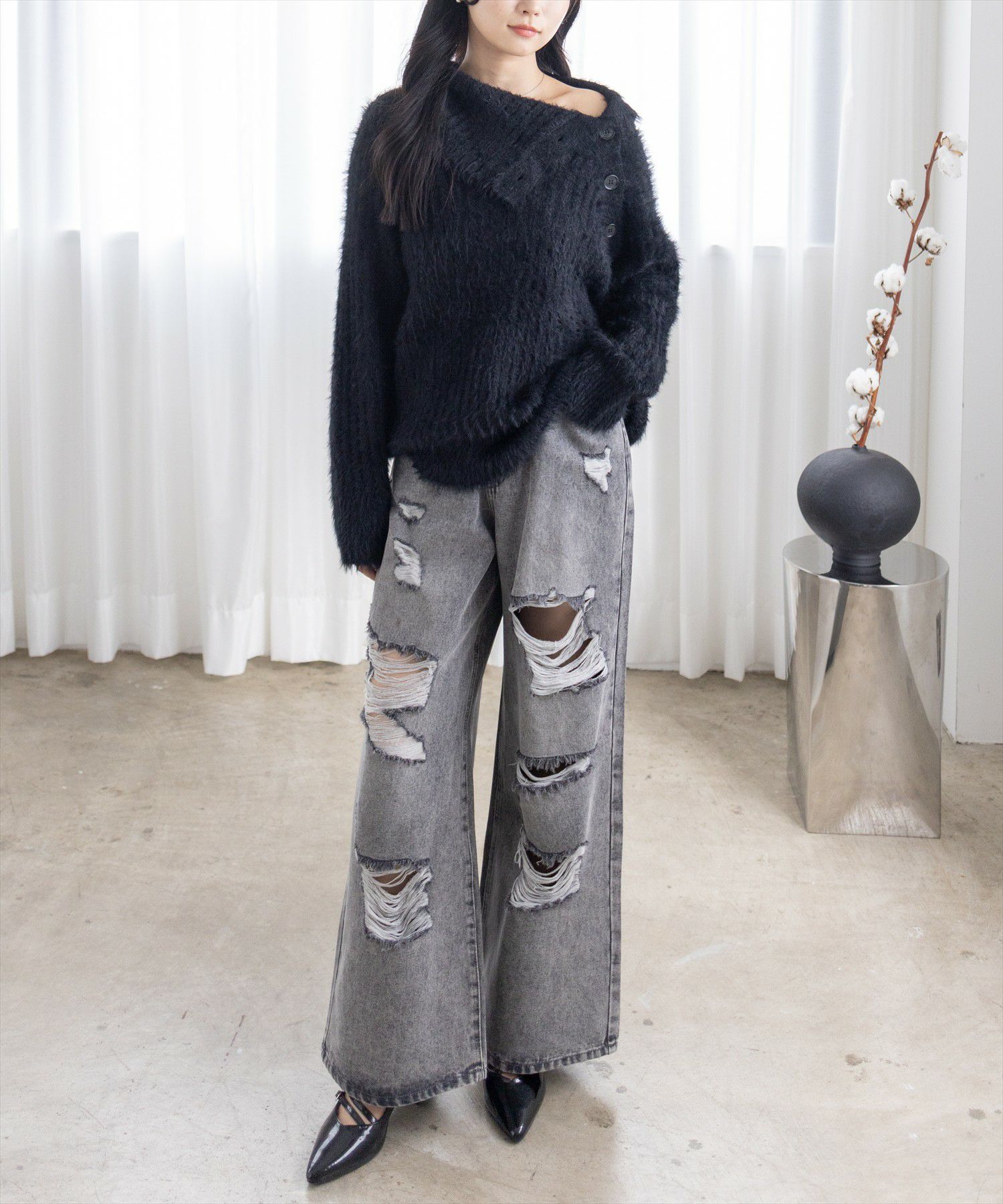 162cm/ブラック