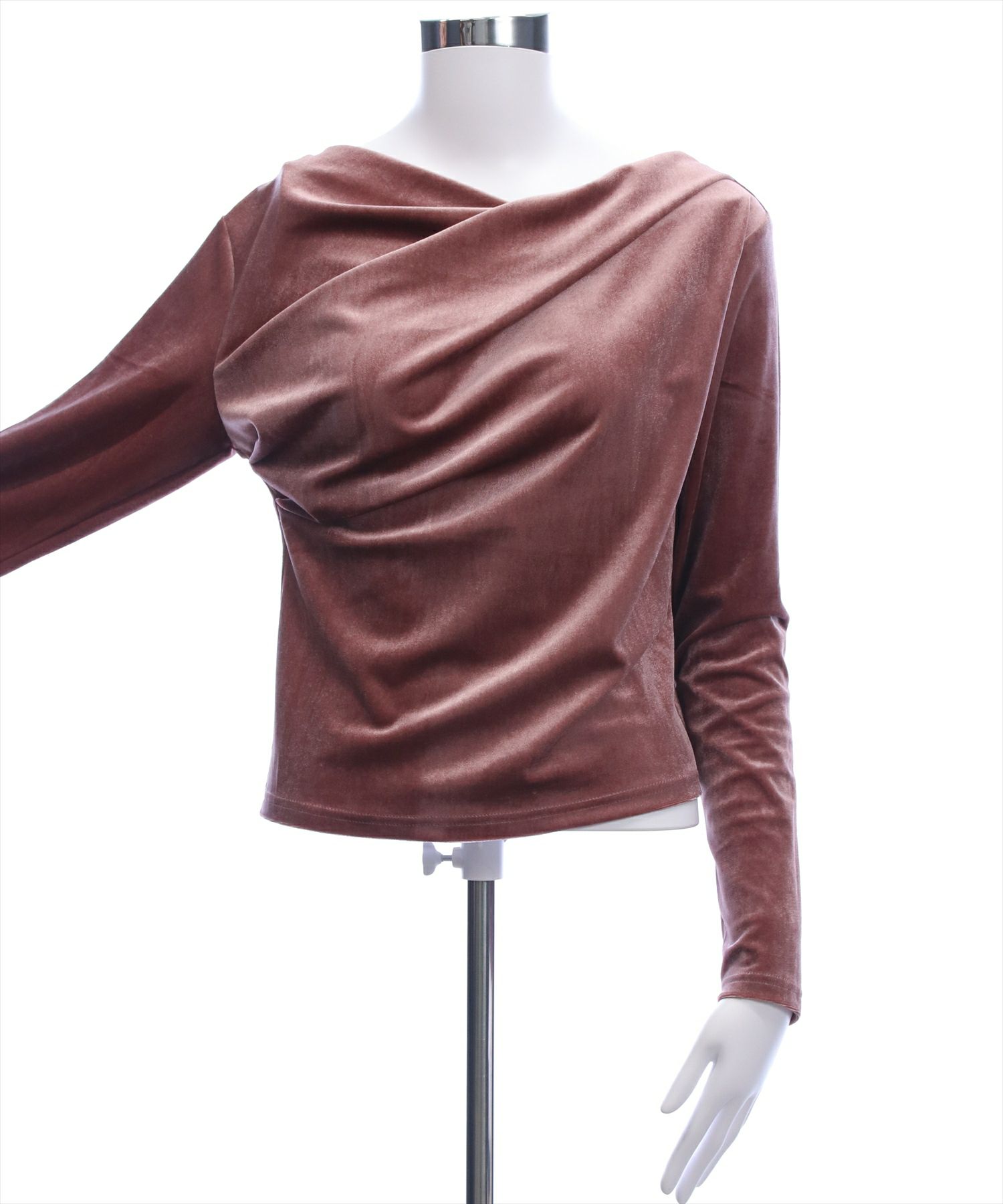 CLEAR BASIC≪AW新作≫ベロアドレープトップス[CL9531] | レディース