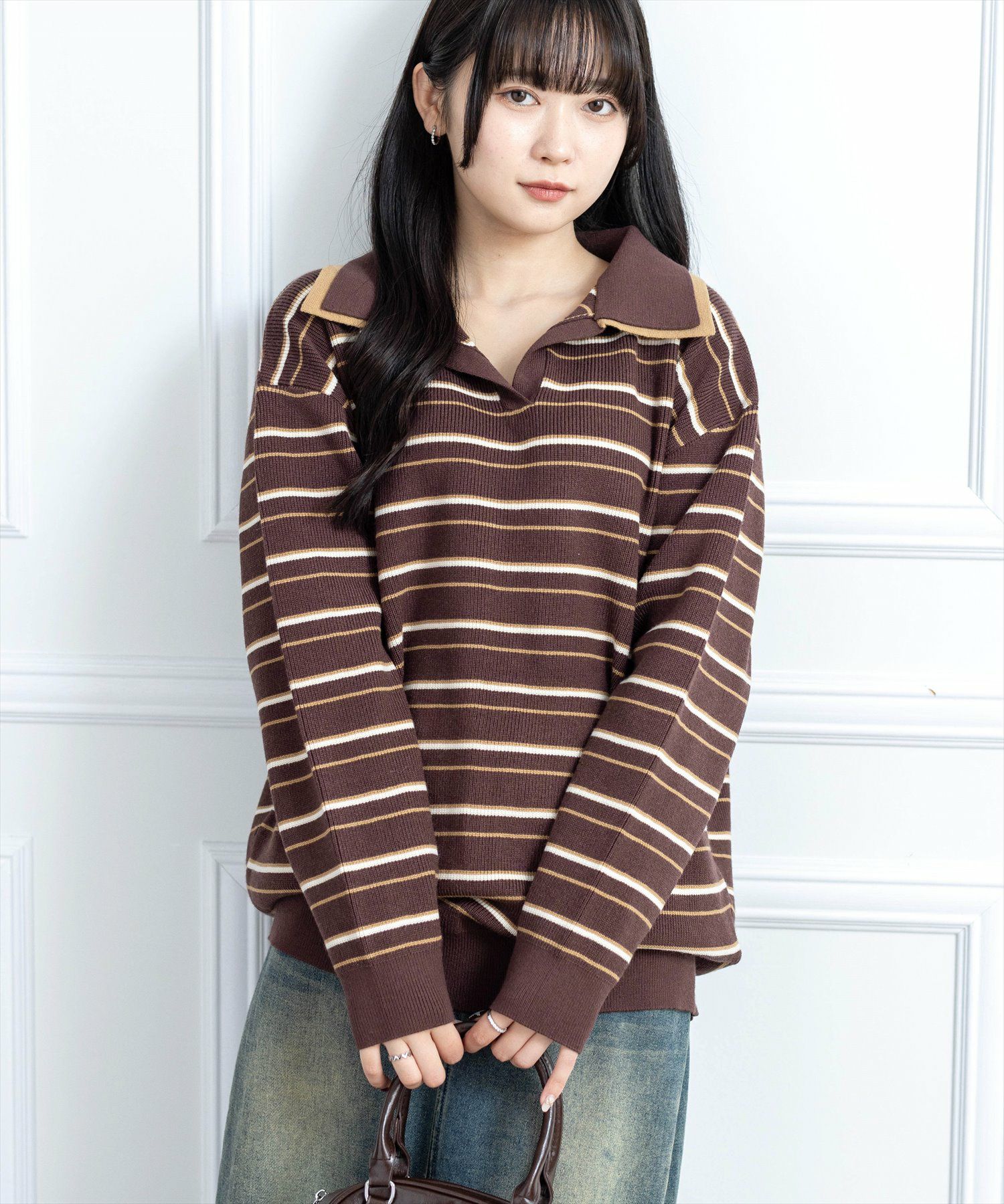 162cm/ブラウン