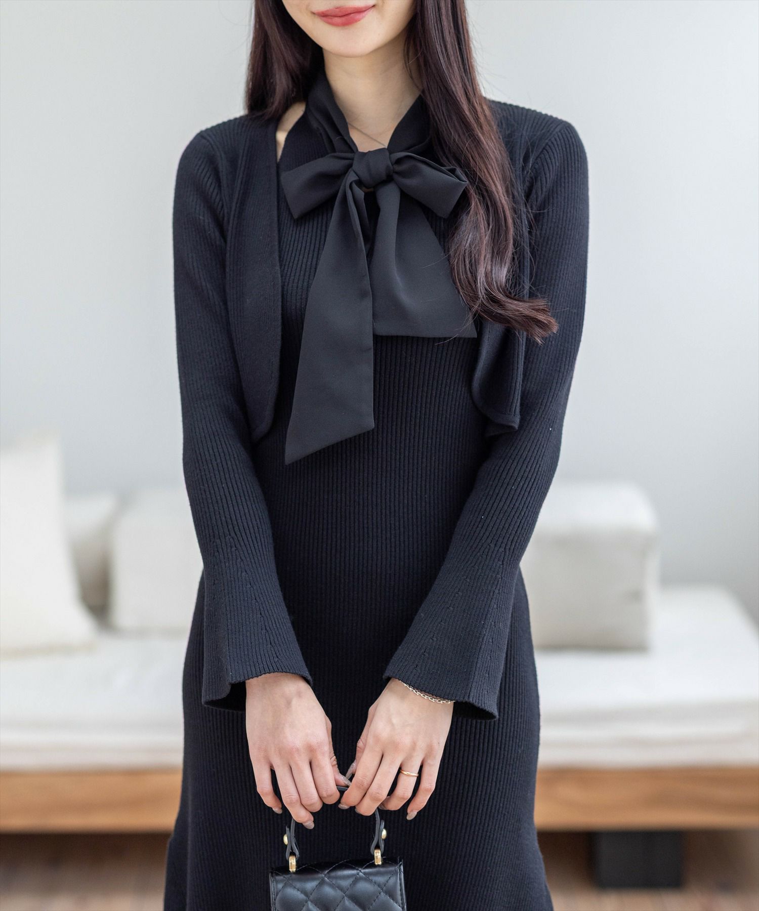 165cm/ブラック着用