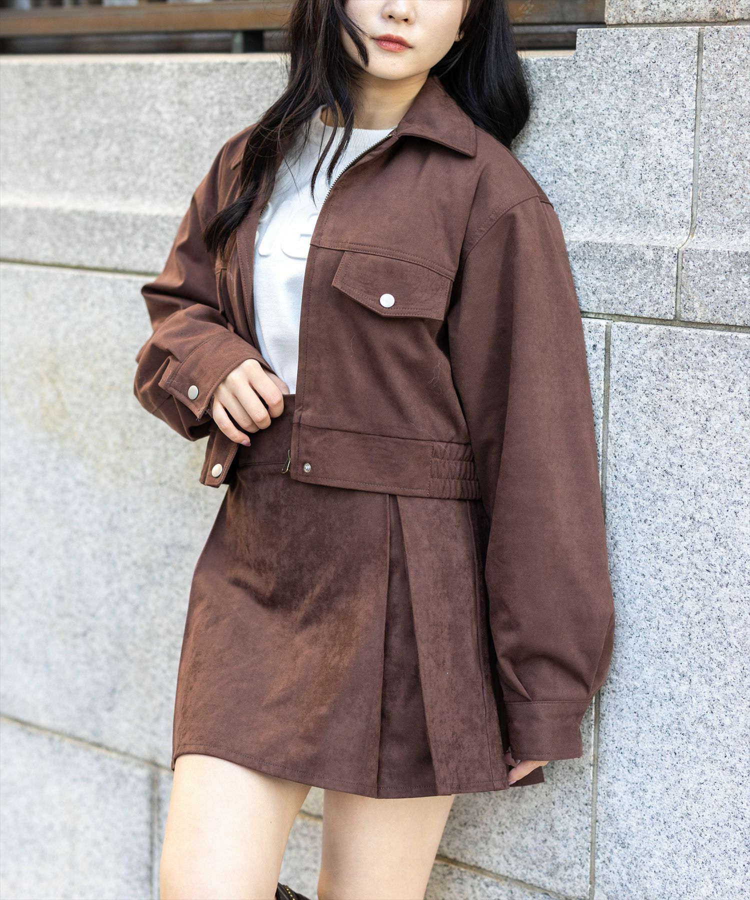 162cm/ブラウン