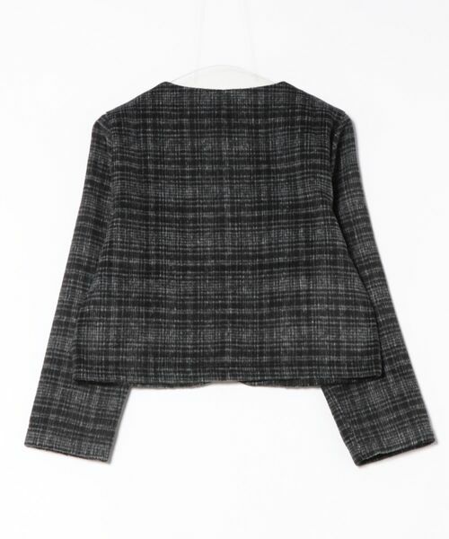 STAY MOTION≪WEB限定≫シルバーボタンチェック柄ジャケット[ST1084