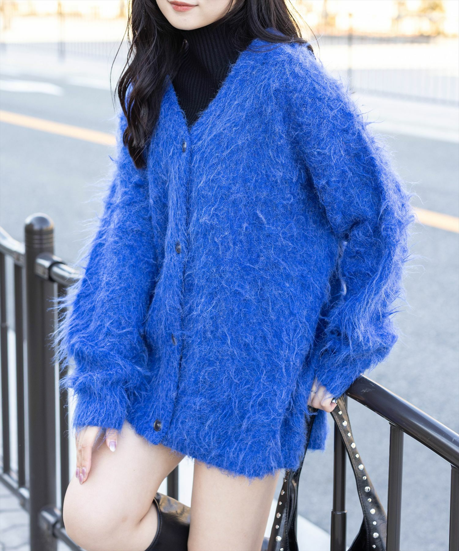 CLEAR BASIC≪AW新作≫シャギーニットカーディガン[CL9490