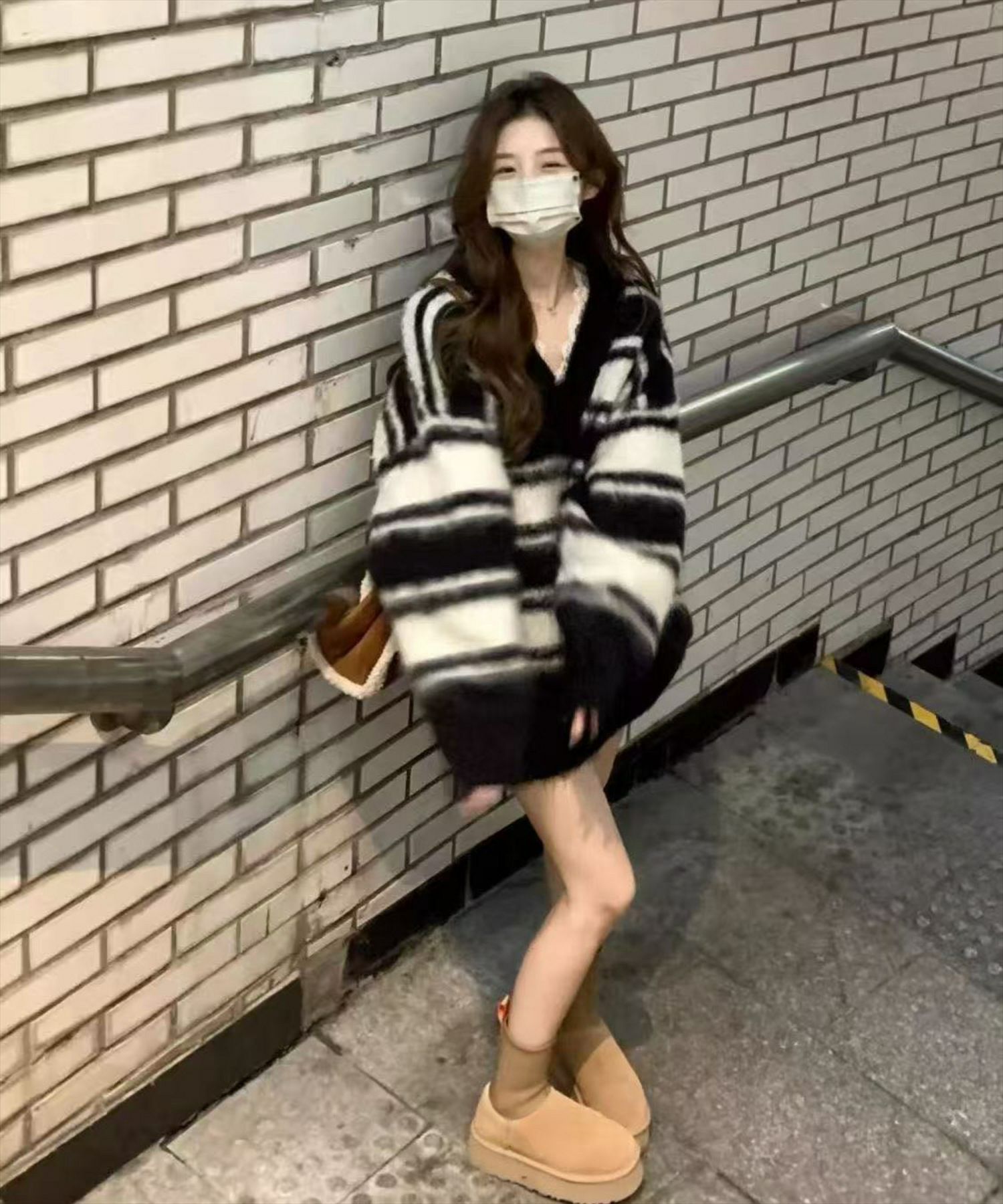 ブラック着用