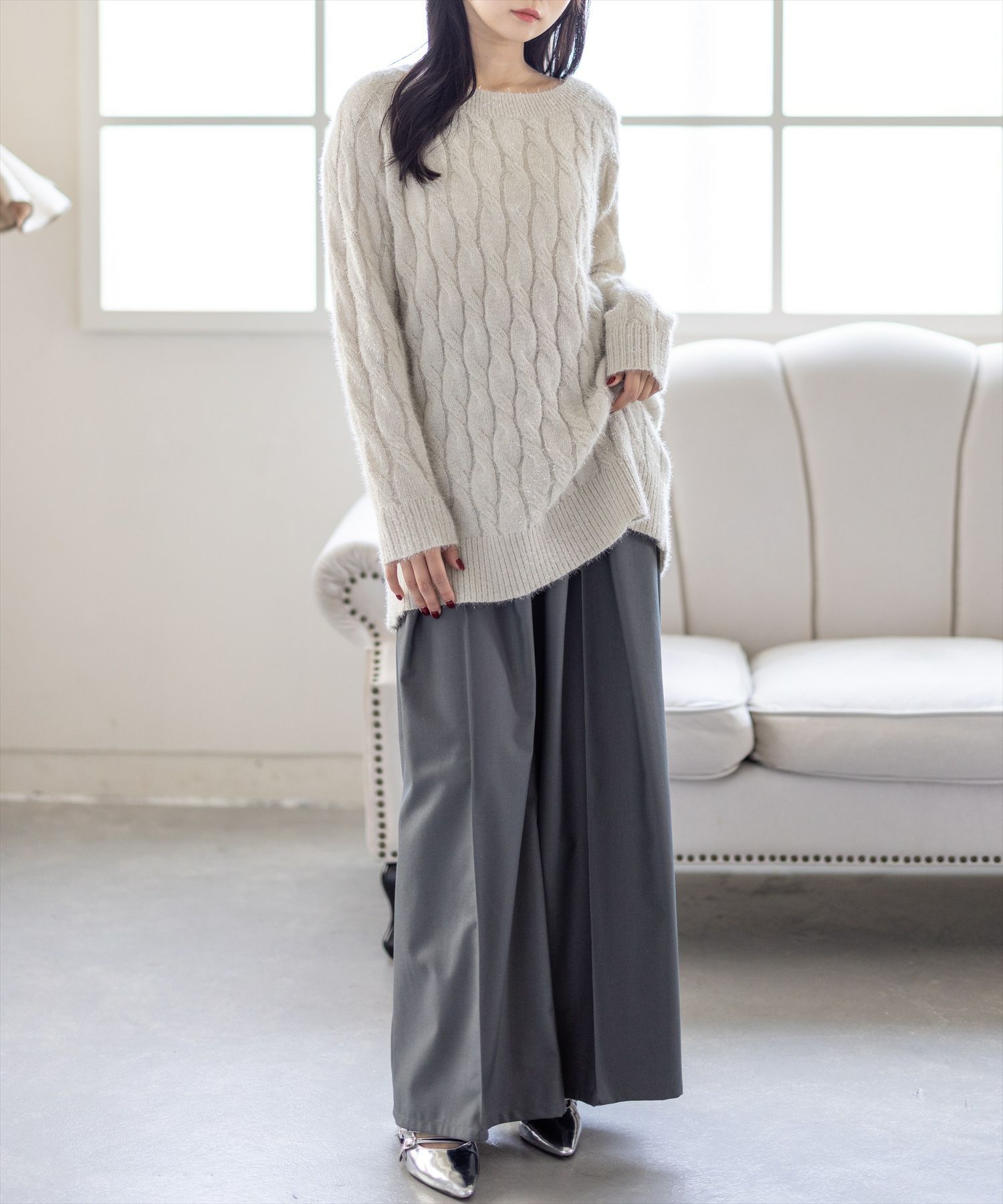 162cm/グレー