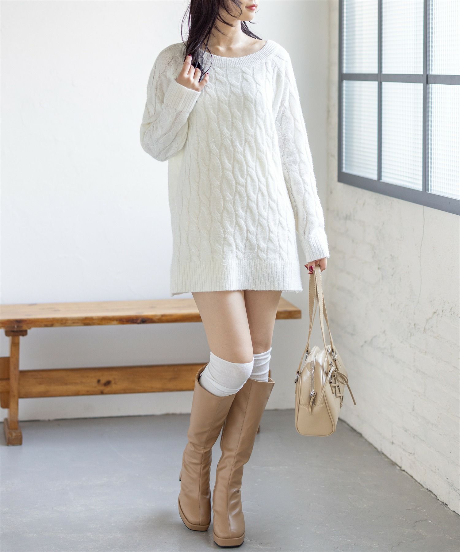 162cm/アイボリー