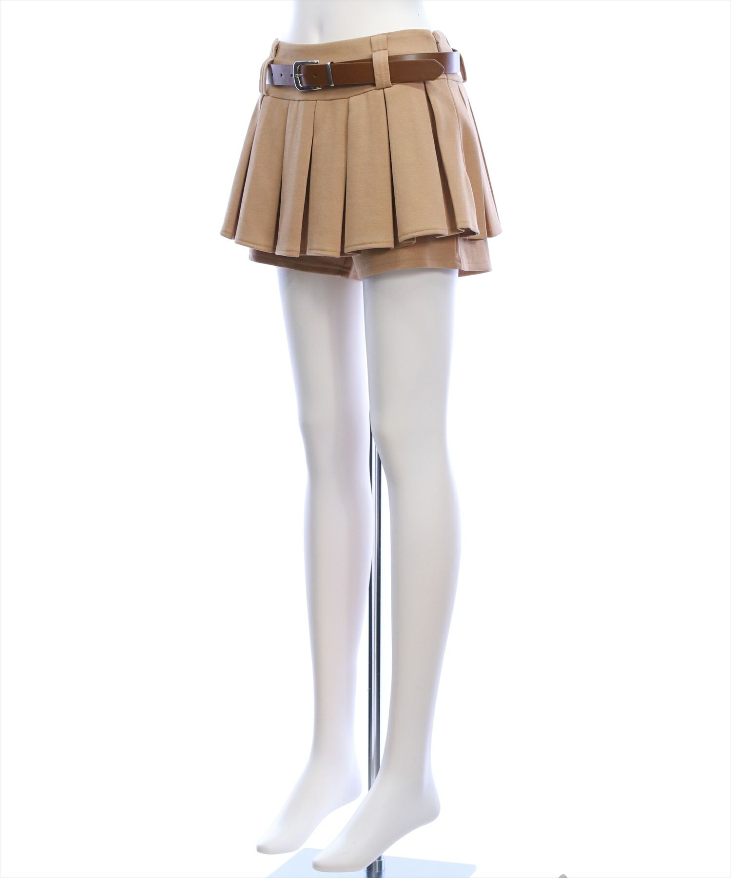 clear≪WEB先行販売/AW新作≫ベルト付きプリーツミニスカート[CL9679