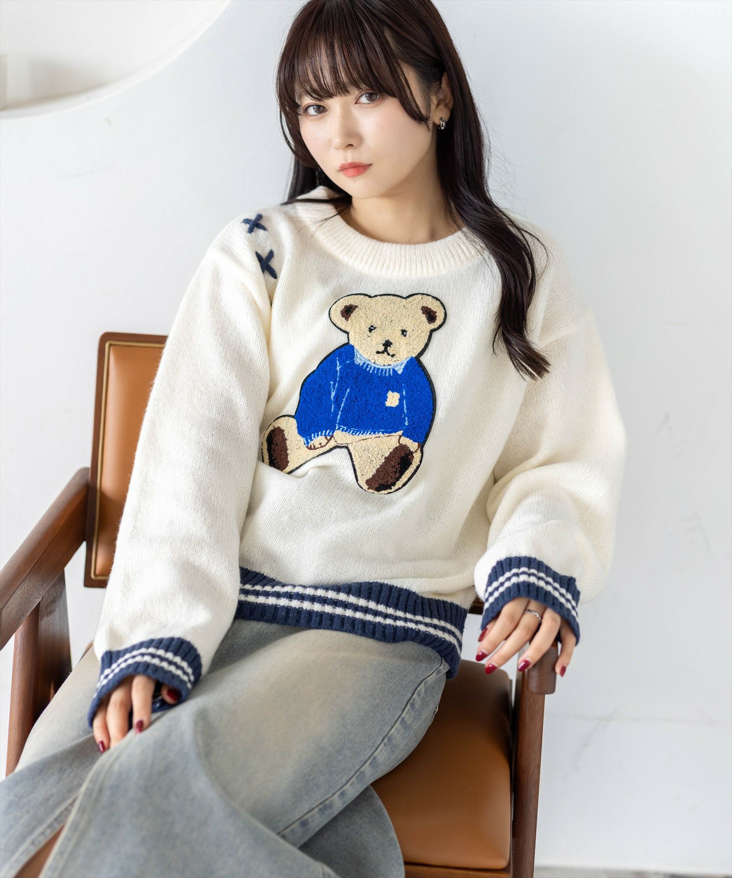 clear 長袖ハイネックショート丈ニットトップス[CL8117] | レディース