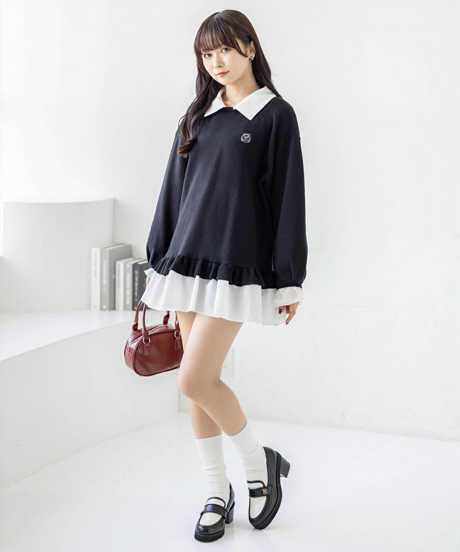 162cm/ブラック着用