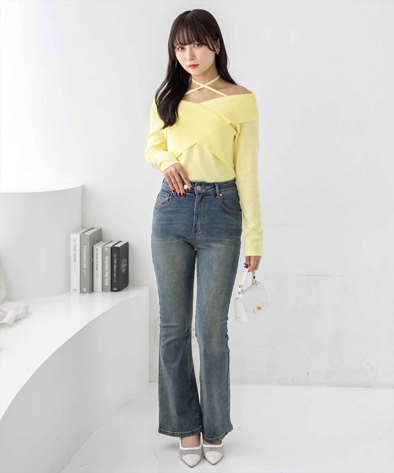 162cm/イエロー着用