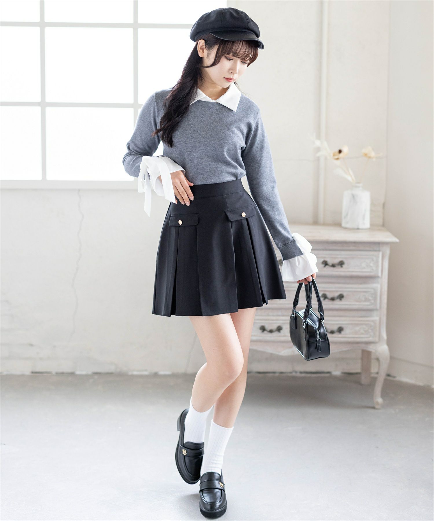 162cm/ブラック着用