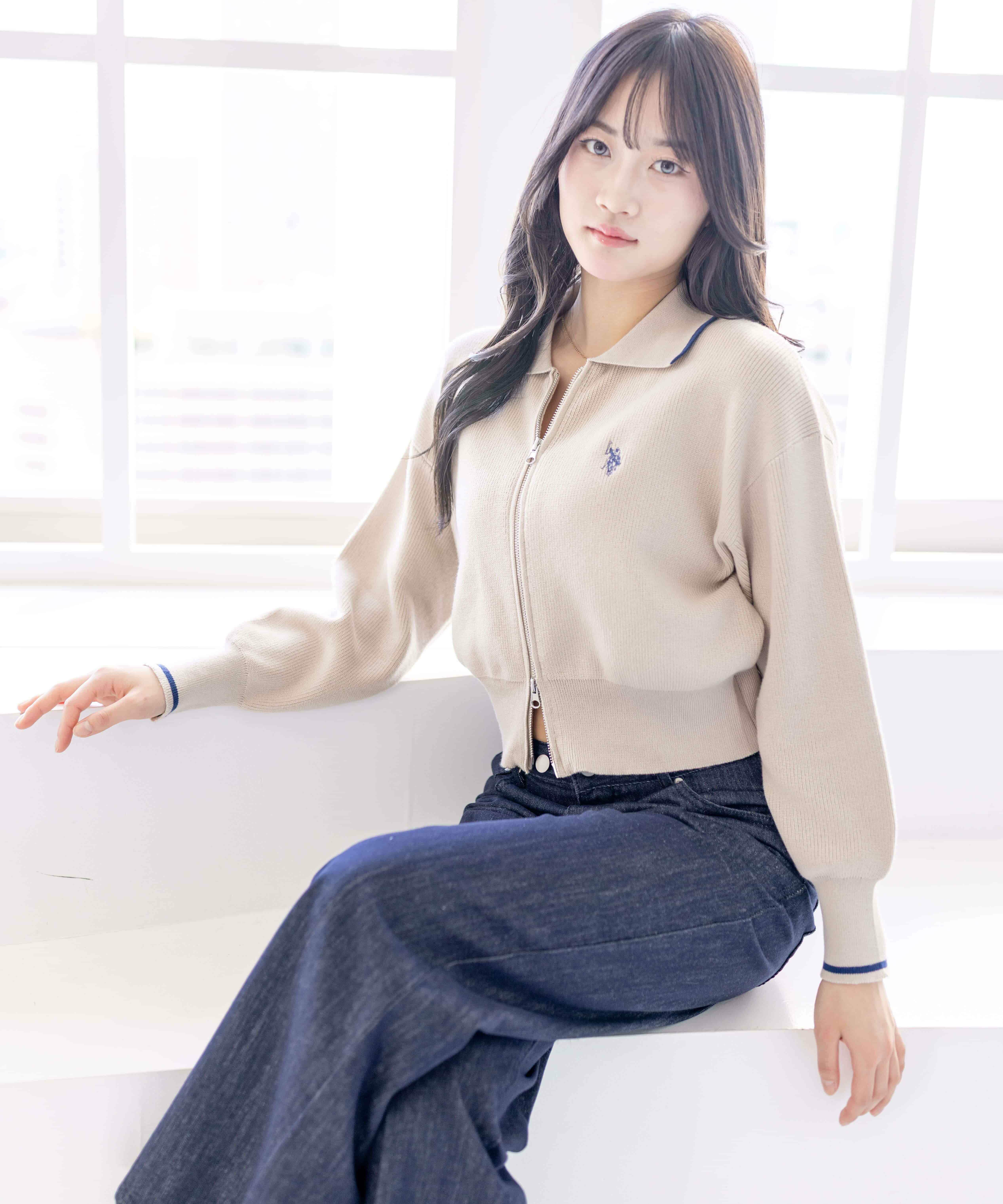 clear U.S. POLO ASSN. ダブルジップニットトップス[CL9559