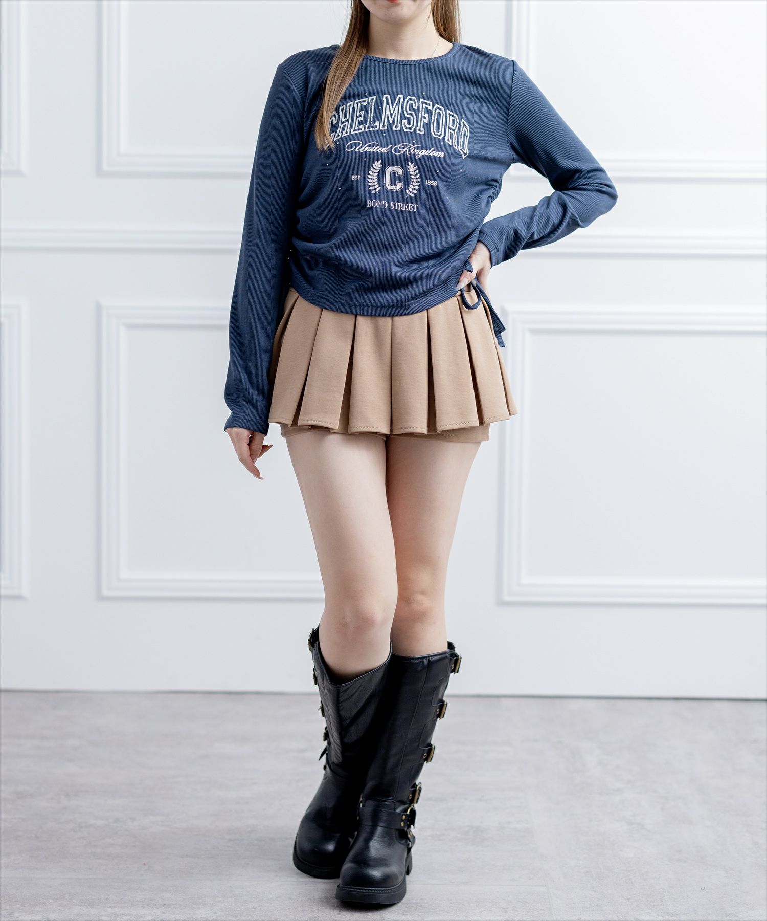 160cm/ネイビー着用