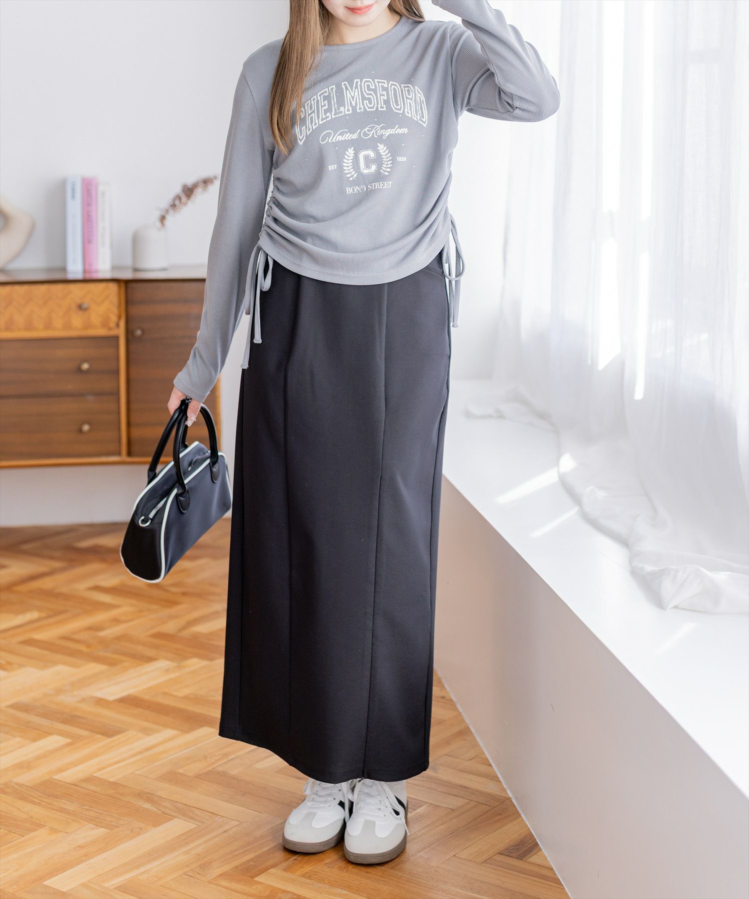 160cm/グレー着用