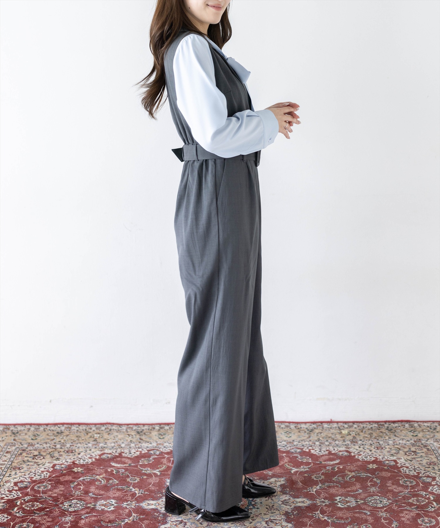 160cm/オフホワイト着用