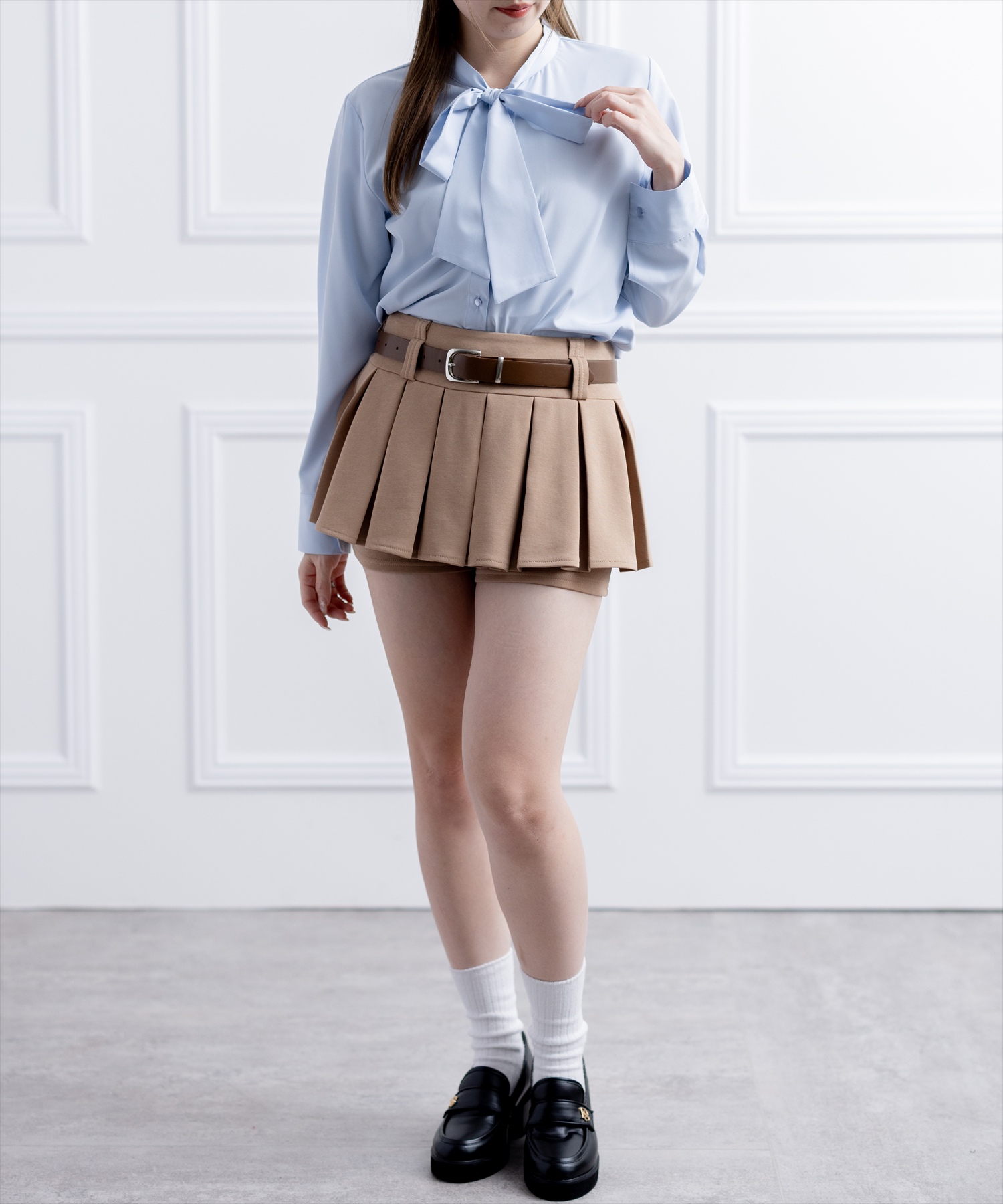 160cm/アイボリードット着用