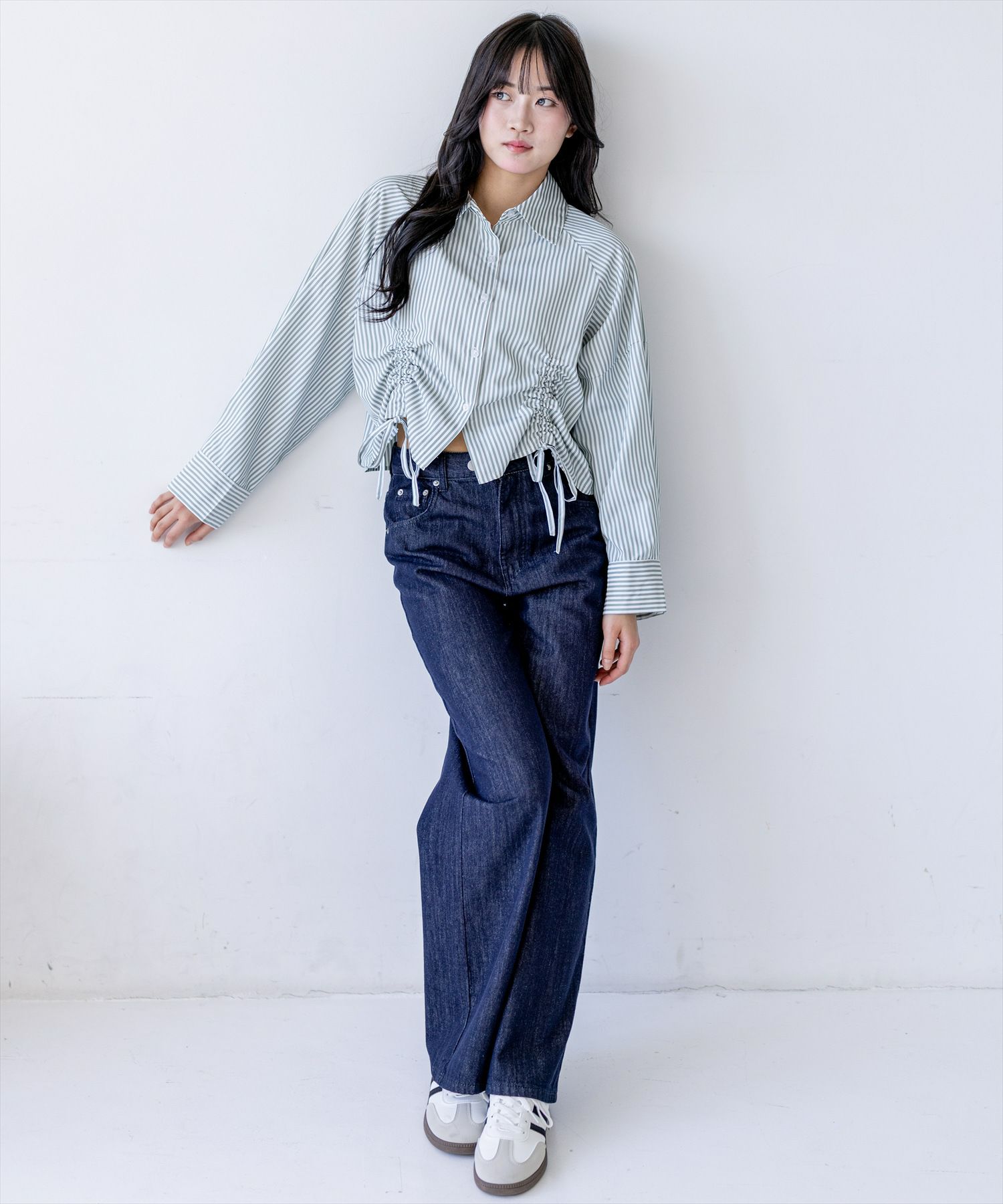 167cm/グリーン着用