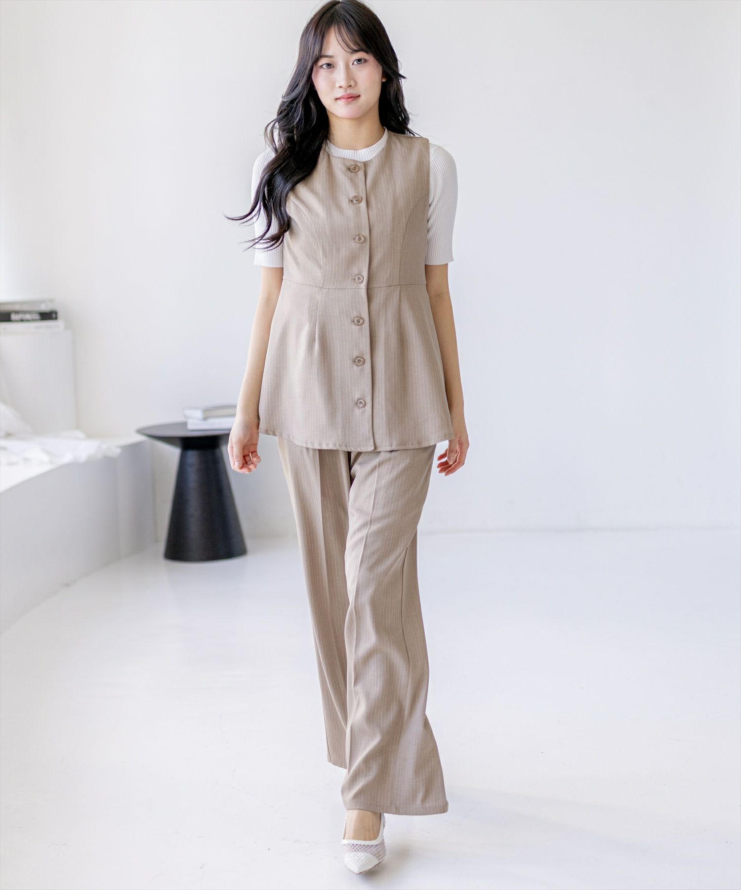 167cm/ベージュ着用
