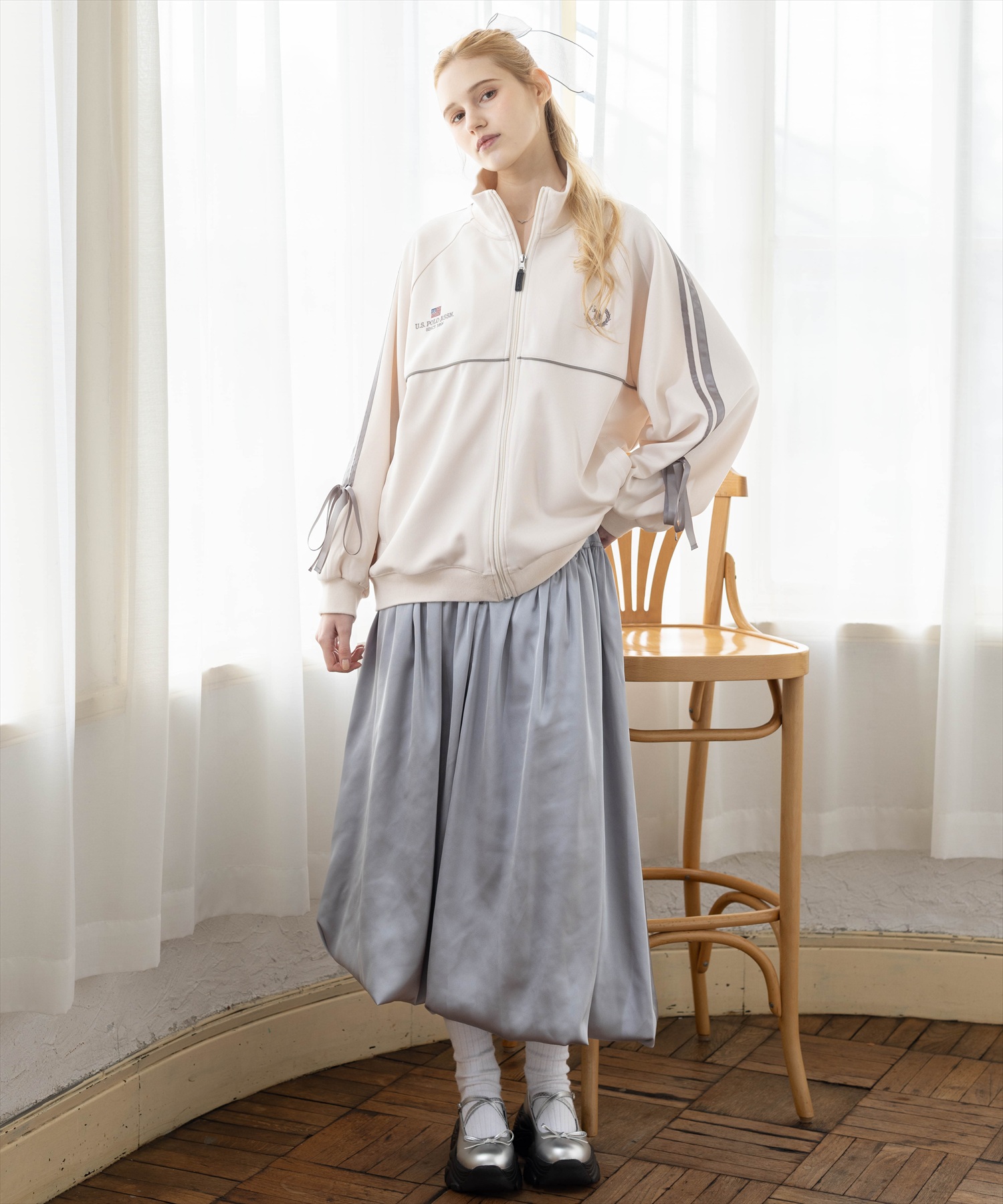 160cm/オフホワイト着用